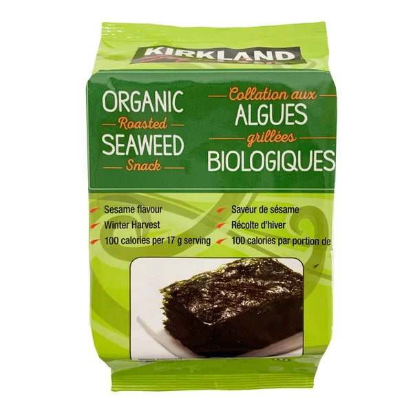 Kirkland Signature - Collation aux algues grillées biologiques, 10 × 17 g