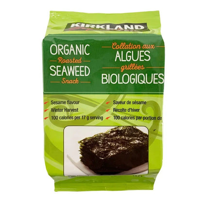 Kirkland Signature - Collation aux algues grillées biologiques, 10 × 17 g
